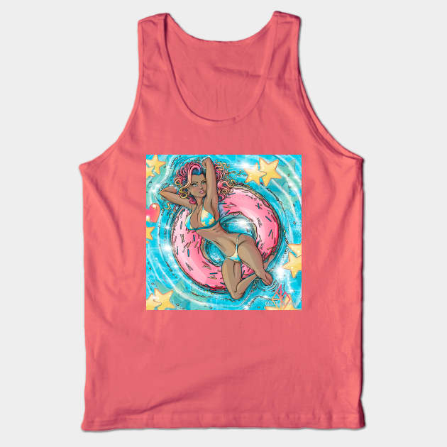 Floating Tank Top by Mei.illustration